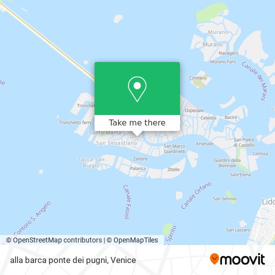 alla barca ponte dei pugni map