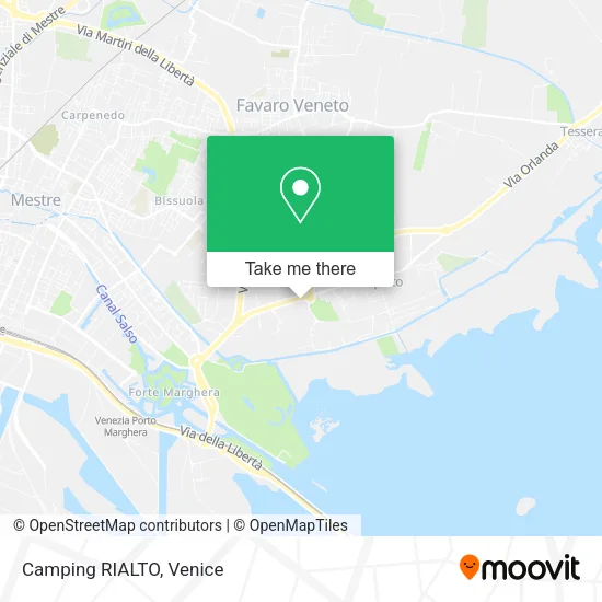 Camping RIALTO map