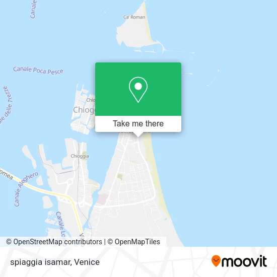 spiaggia isamar map