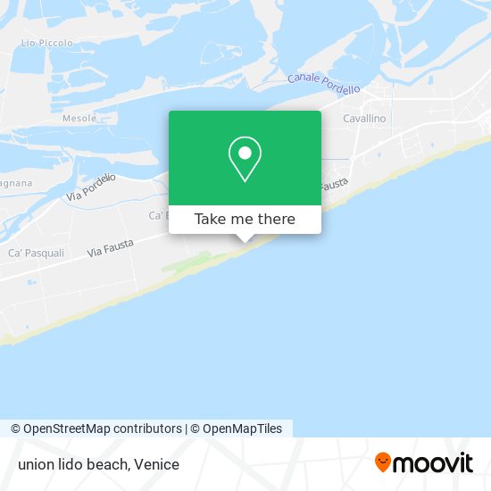 union lido beach map