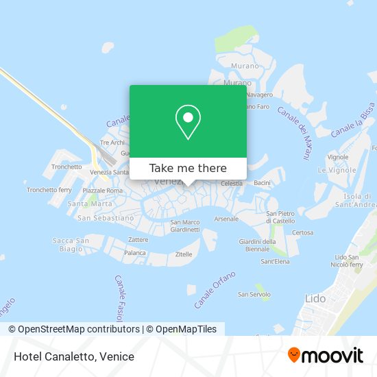 Hotel Canaletto map