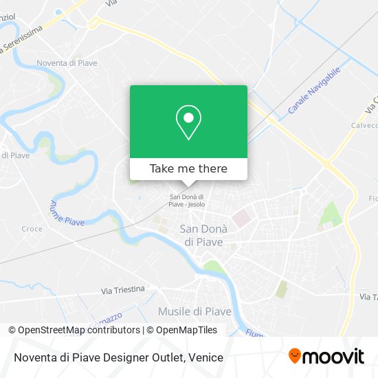 Noventa di Piave Designer Outlet map