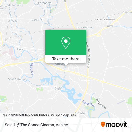 Sala 1 @The Space Cinema map
