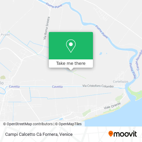 Campi Calcetto Cà Fornera map