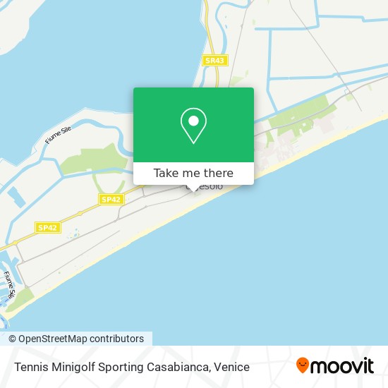 Tennis Minigolf Sporting Casabianca map