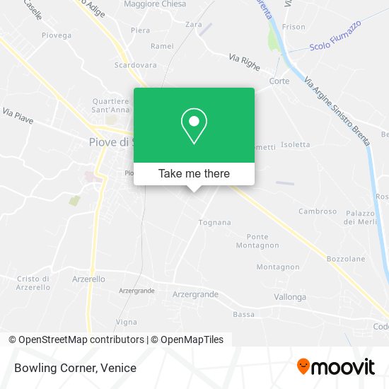 Bowling Corner map