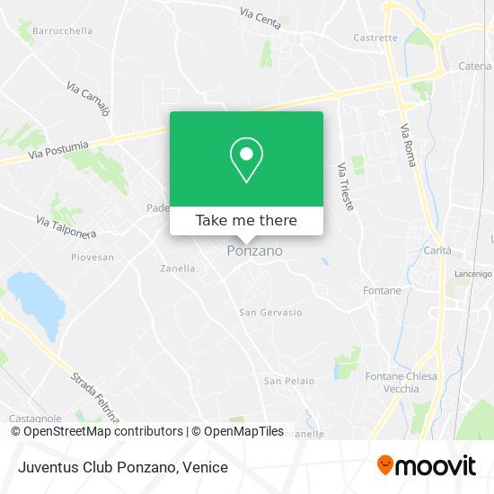 Juventus Club Ponzano map