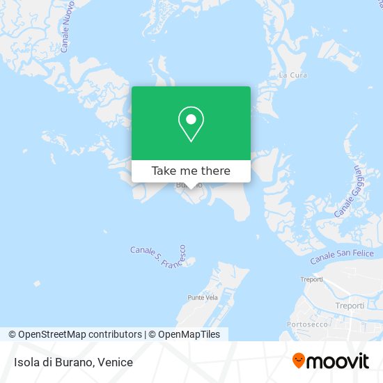Isola di Burano map