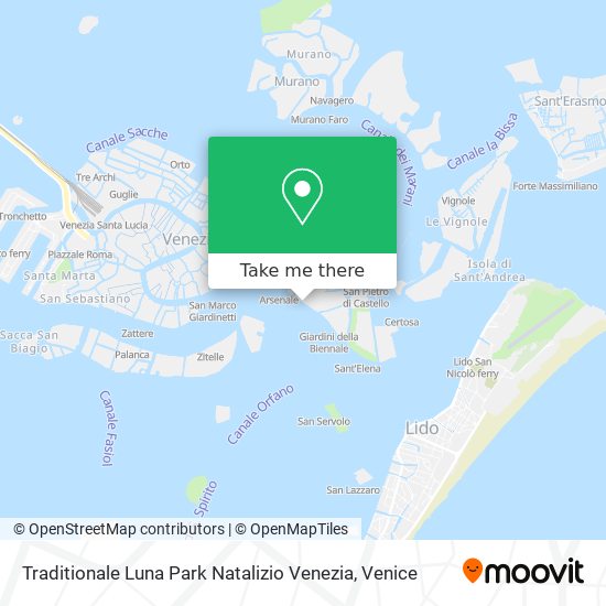 Traditionale Luna Park Natalizio Venezia map