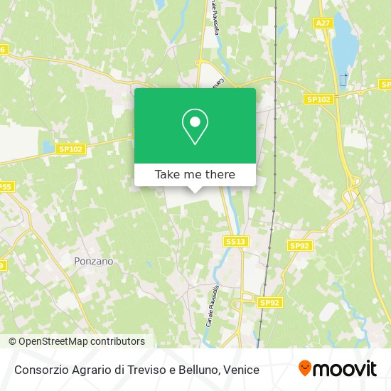 Consorzio Agrario di Treviso e Belluno map