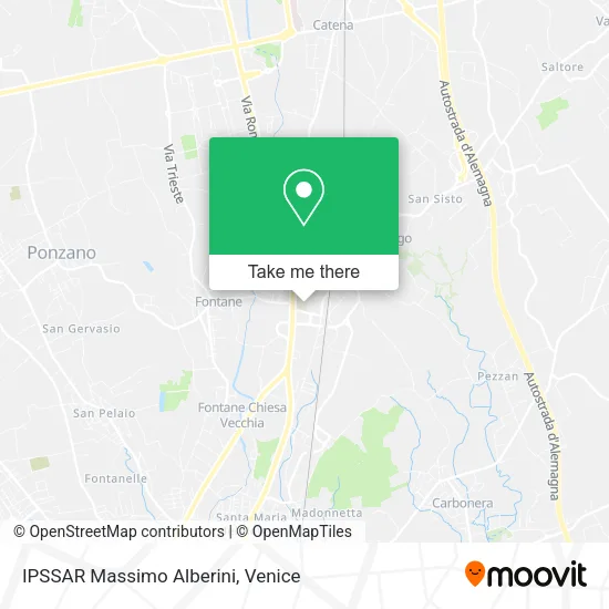 IPSSAR Massimo Alberini map