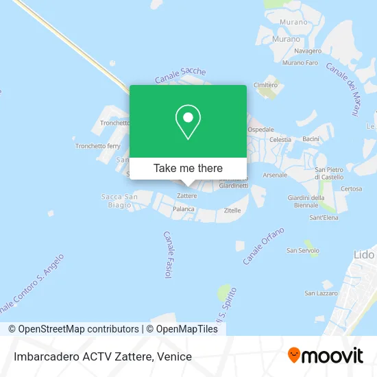 Imbarcadero ACTV Zattere map