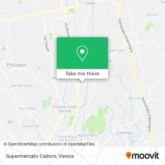 Supermercato Cadoro map