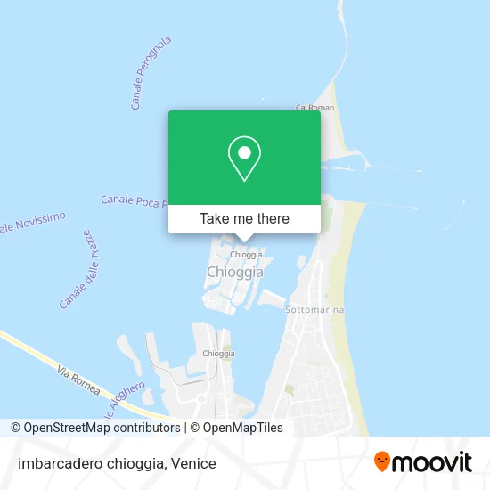 imbarcadero chioggia map