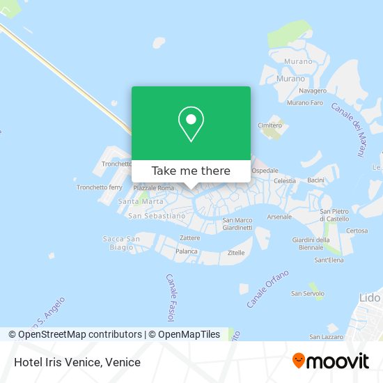 Hotel Iris Venice map