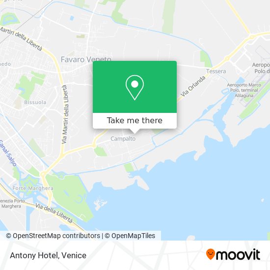 Antony Hotel map