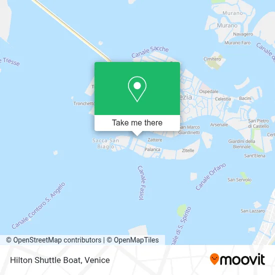 Hilton Shuttle Boat map