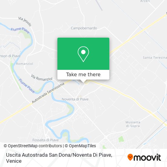 Uscita Autostrada San Dona / Noventa Di Piave map