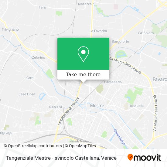 Tangenziale Mestre - svincolo Castellana map