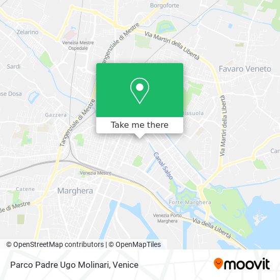 Parco Padre Ugo Molinari map