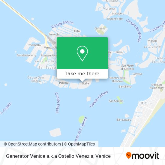 Generator Venice a.k.a Ostello Venezia map