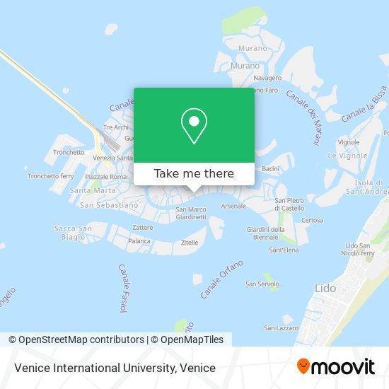 Venice International University map