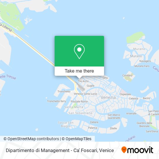 Dipartimento di Management - Ca' Foscari map