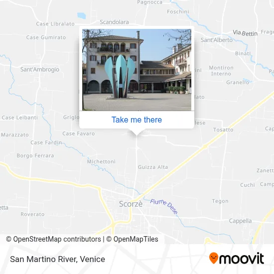 San Martino River map