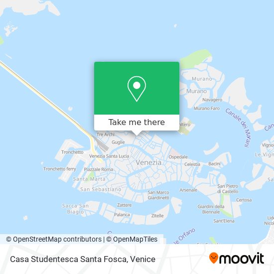 Casa Studentesca Santa Fosca map