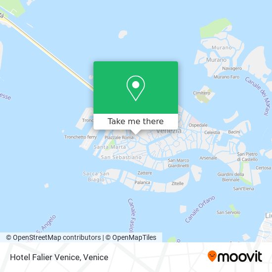 Hotel Falier Venice map
