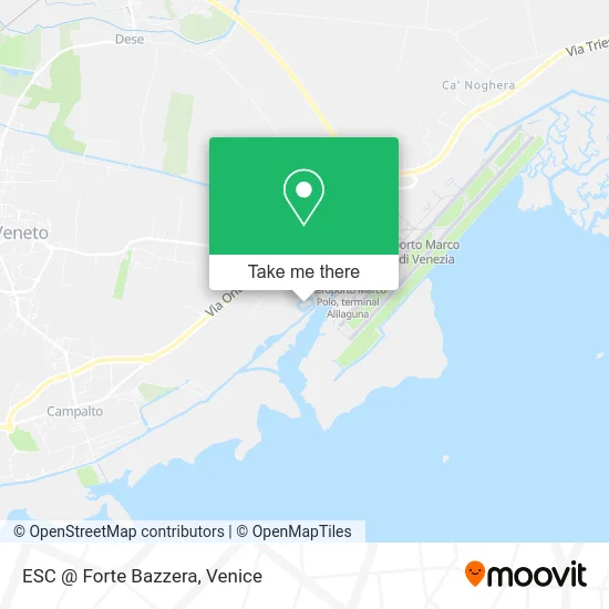 ESC at Forte Bazzera map