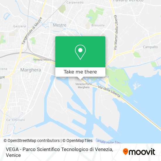 VEGA - Parco Scientifico Tecnologico di Venezia map