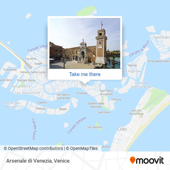 Arsenale di Venezia map