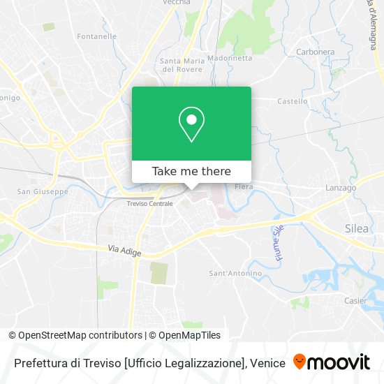 Prefettura di Treviso [Ufficio Legalizzazione] map