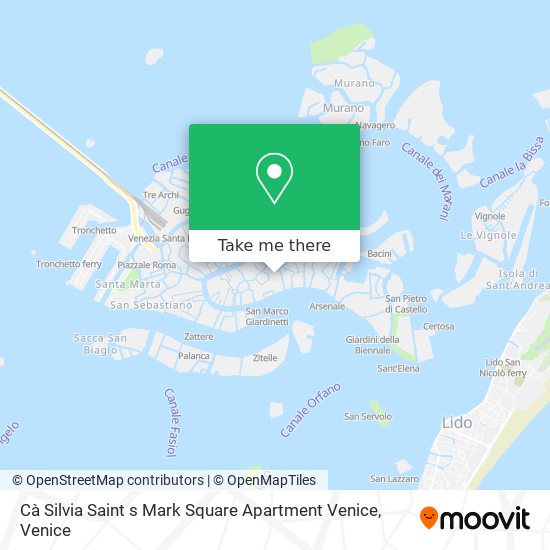 Cà Silvia Saint s Mark Square Apartment Venice map