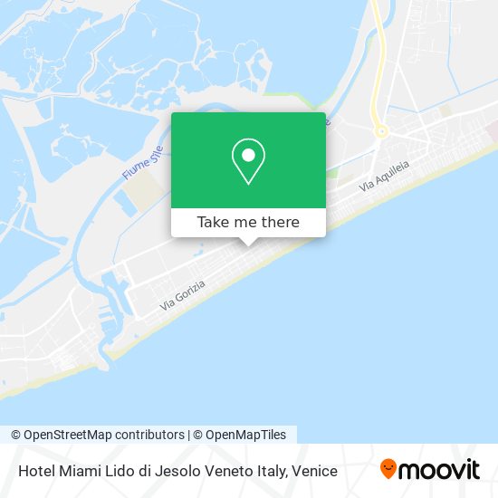 Hotel Miami Lido di Jesolo Veneto Italy map