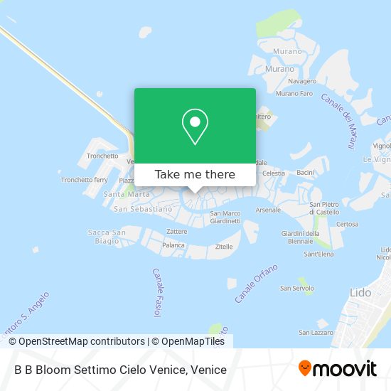 B B Bloom Settimo Cielo Venice map