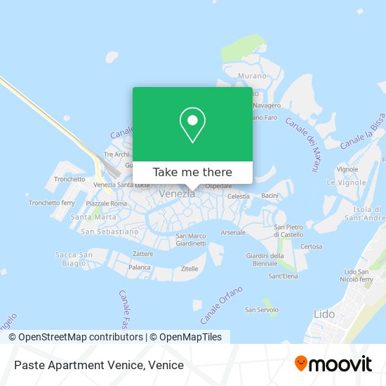 Paste Apartment Venice map