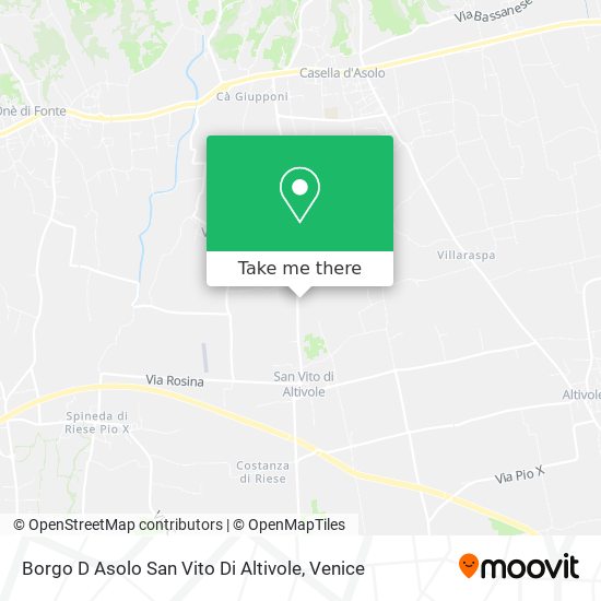 Borgo D Asolo San Vito Di Altivole map