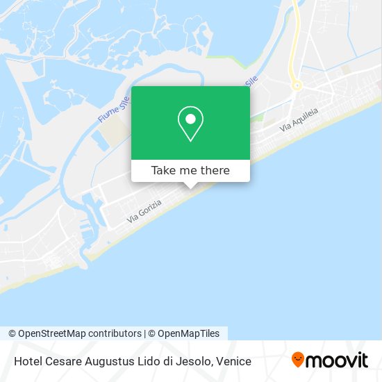 Hotel Cesare Augustus Lido di Jesolo map