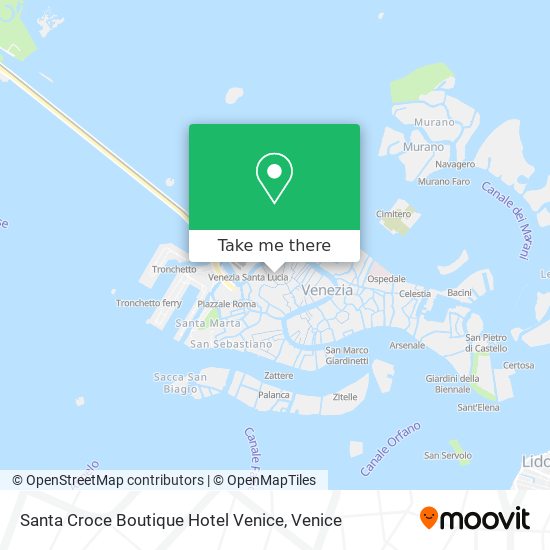 Santa Croce Boutique Hotel Venice map