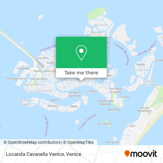 Locanda Cavanella Venice map