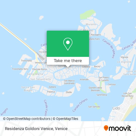 Residenza Goldoni Venice map