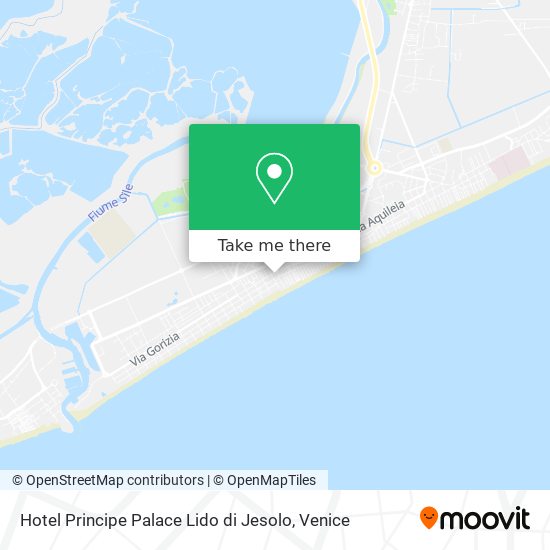 Hotel Principe Palace Lido di Jesolo map