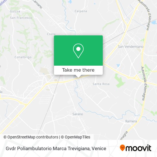 Gvdr Poliambulatorio Marca Trevigiana map