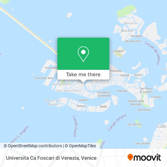 Universita Ca Foscari di Venezia map