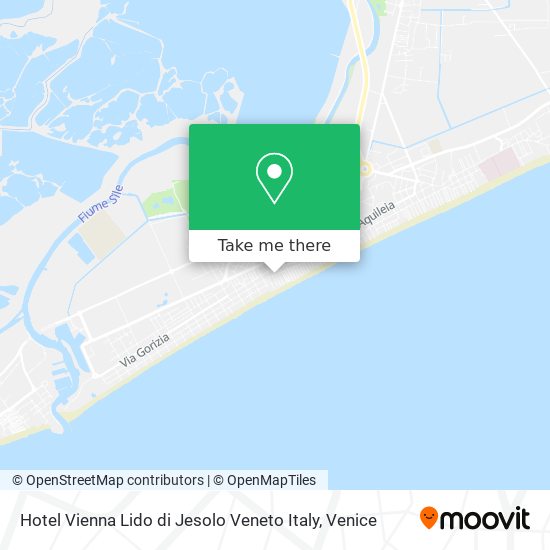 Hotel Vienna Lido di Jesolo Veneto Italy map