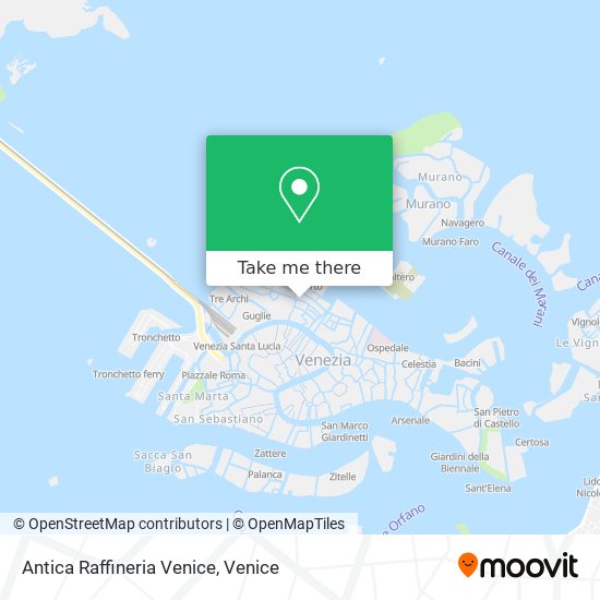 Antica Raffineria Venice map