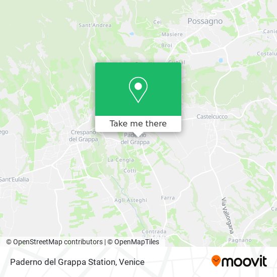Paderno del Grappa Station map