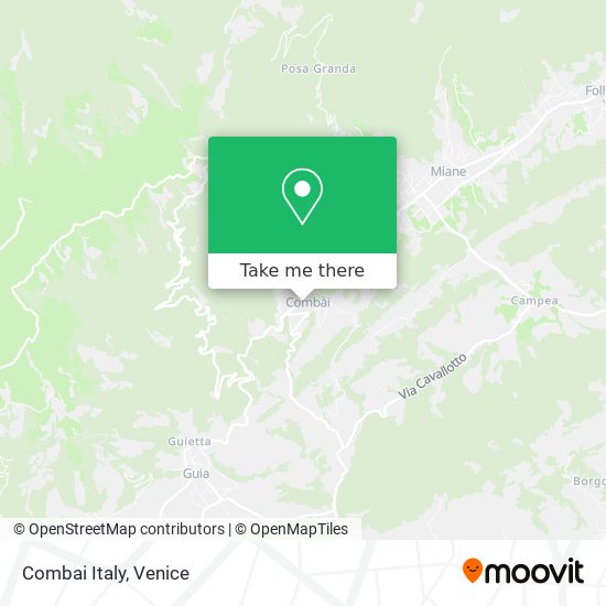 Combai Italy map